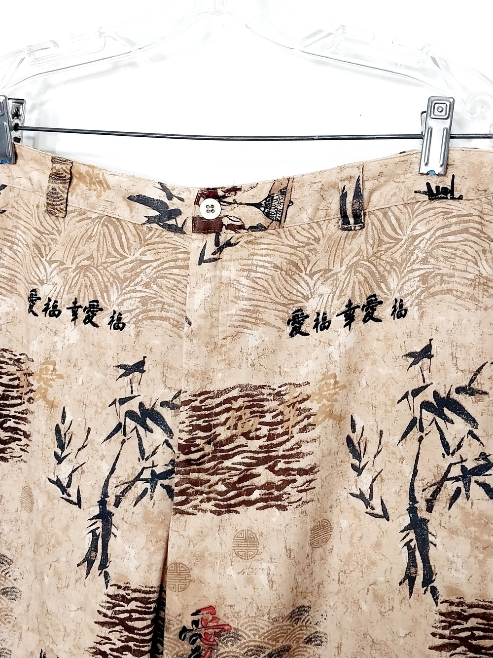 🔵BOGO FREE🔵 Chico's Design Capri Pants Asian Design Sz 2 (Large) - Picture 2 of 6